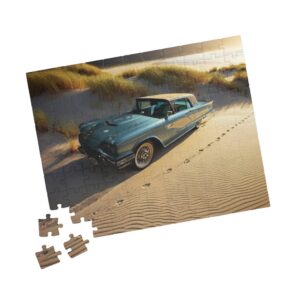 Vintage Car Beach Puzzle — Classic 1950s Convertible Jigsaw (110 pcs) coming soon